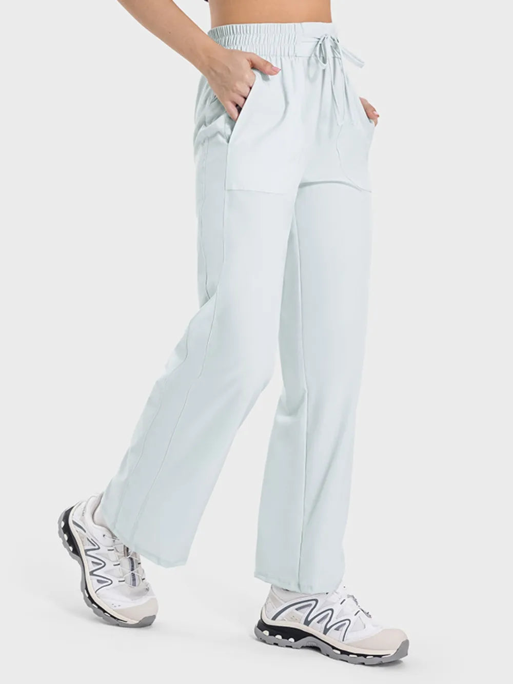 Millennia Drawstring Pocketed Active Pants Carauana Store