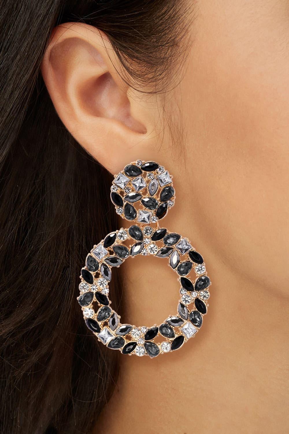 Round Shape Acrylic Dangle Earrings Carauana Store