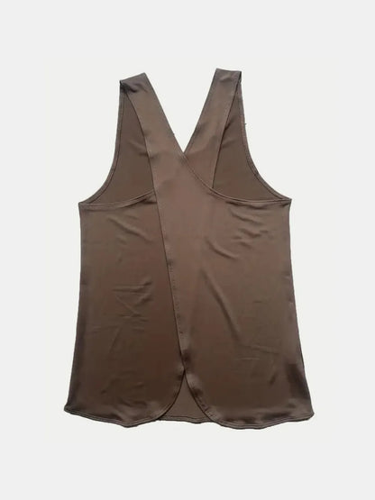 Crisscross Scoop Neck Active Tank Carauana Store