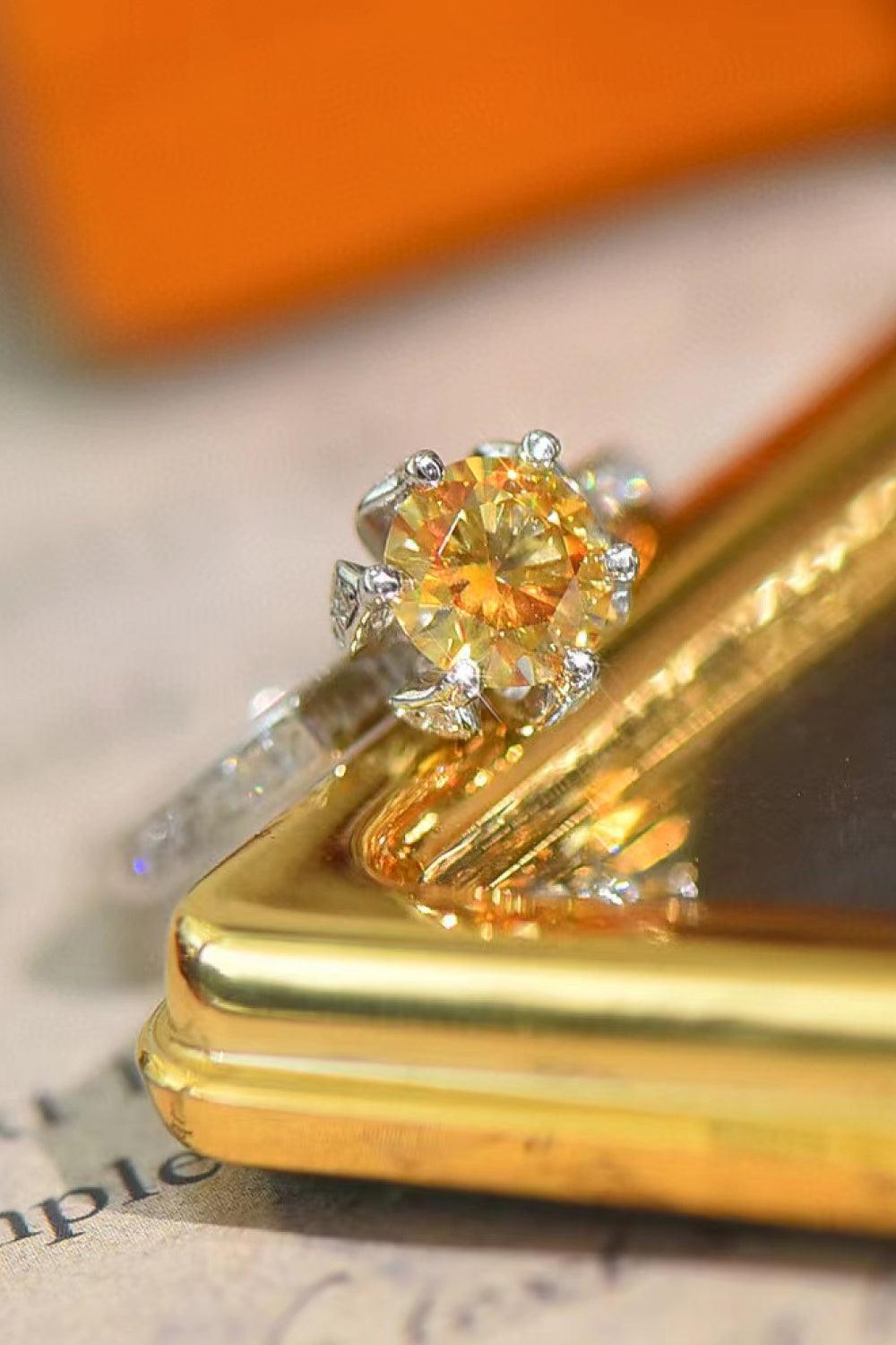 You'are My Lover 2 Carat Moissanite Ring Carauana Store