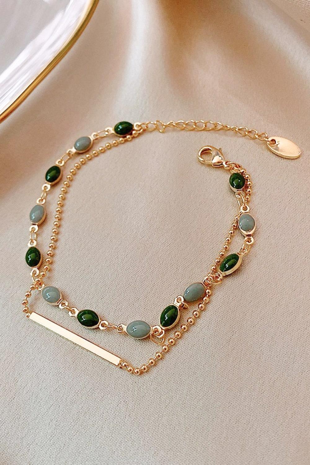 Alloy Double-Layered Bracelet Carauana Store