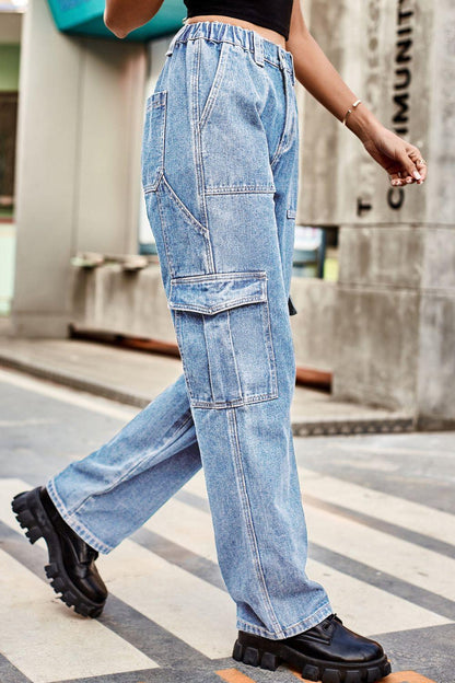 Loose Fit Long Pants with Pockets Carauana Store