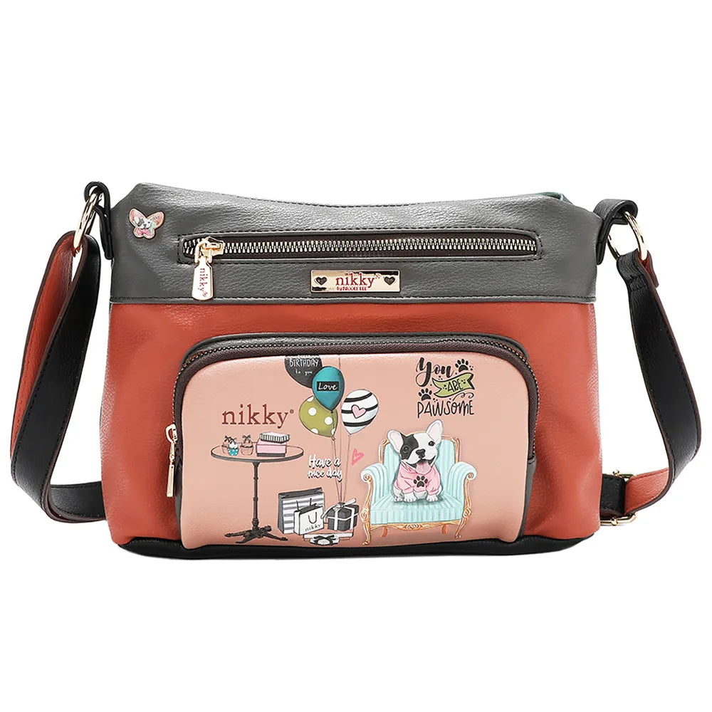 Nicole Lee USA Eco-Leather Adjustable Strap Crossbody Bag Carauana Store