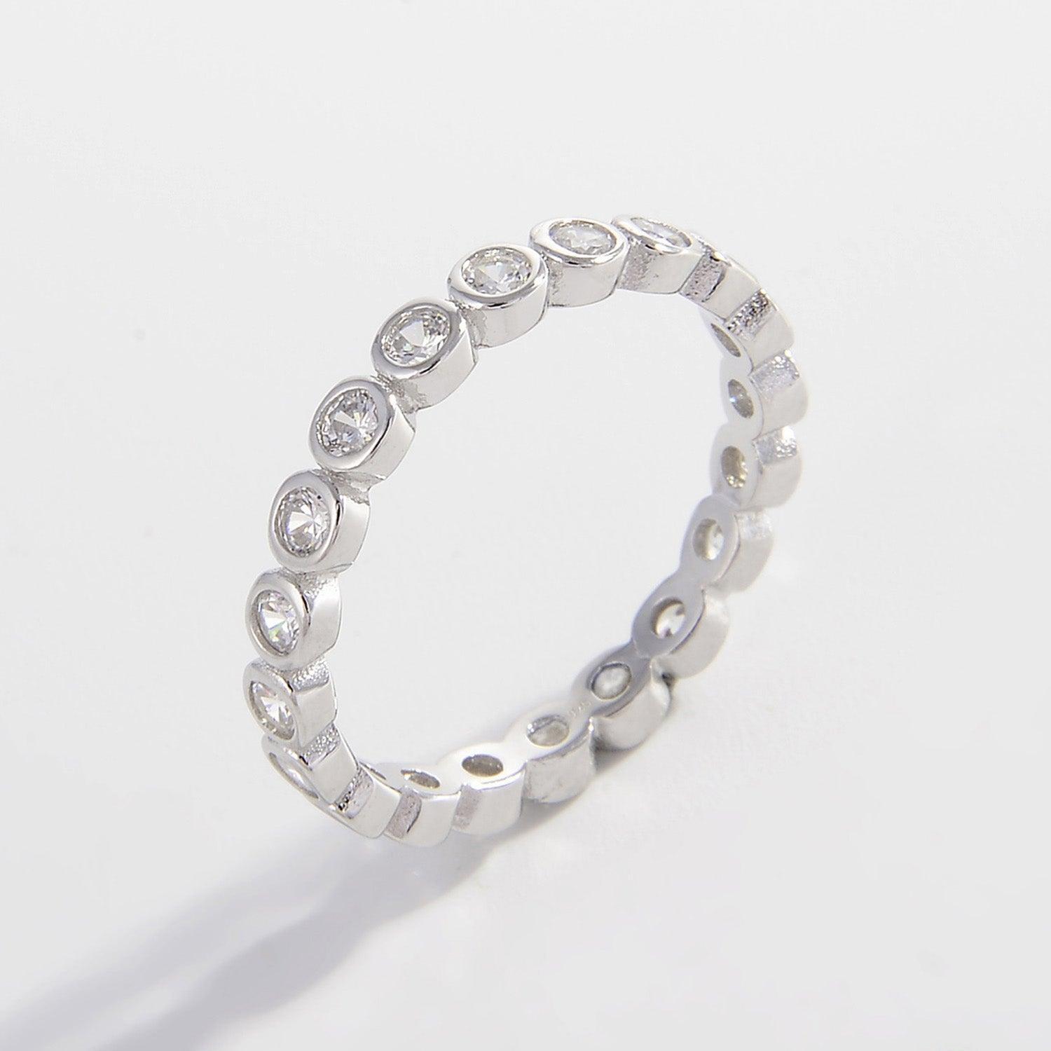 925 Sterling Silver Zircon Ring Carauana Store