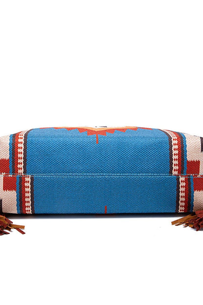 Geometric Canvas Tote Bag Carauana Store