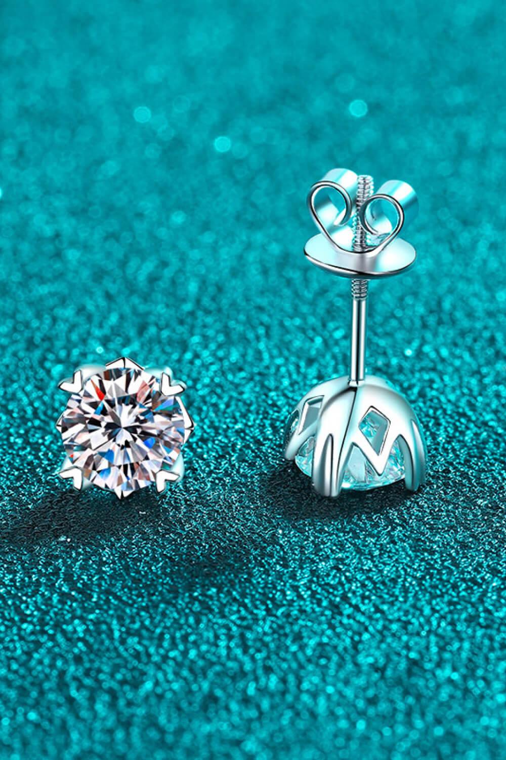 Good Day In My Mind Moissanite Stud Earrings Carauana Store