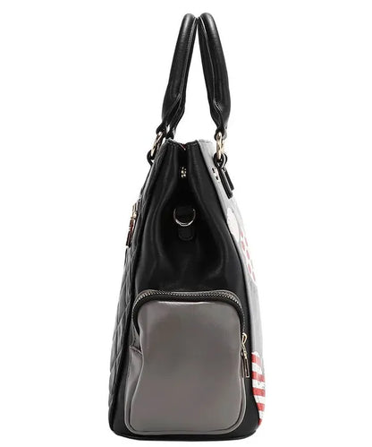 Nicole Lee USA Eco-Leather Handbag with Side Pockets Carauana Store