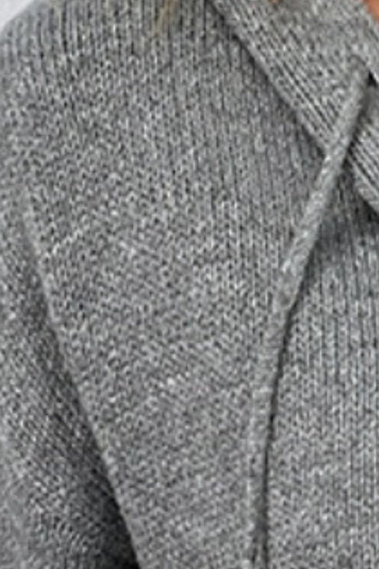 Drawstring Button Up Hooded Cardigan Carauana Store