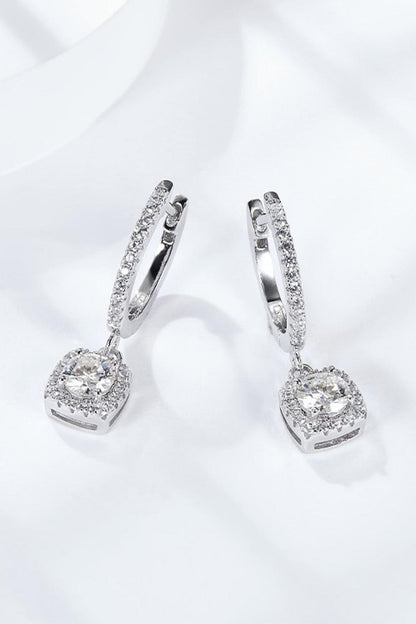 Adored Moissanite Huggie Drop Earrings Carauana Store