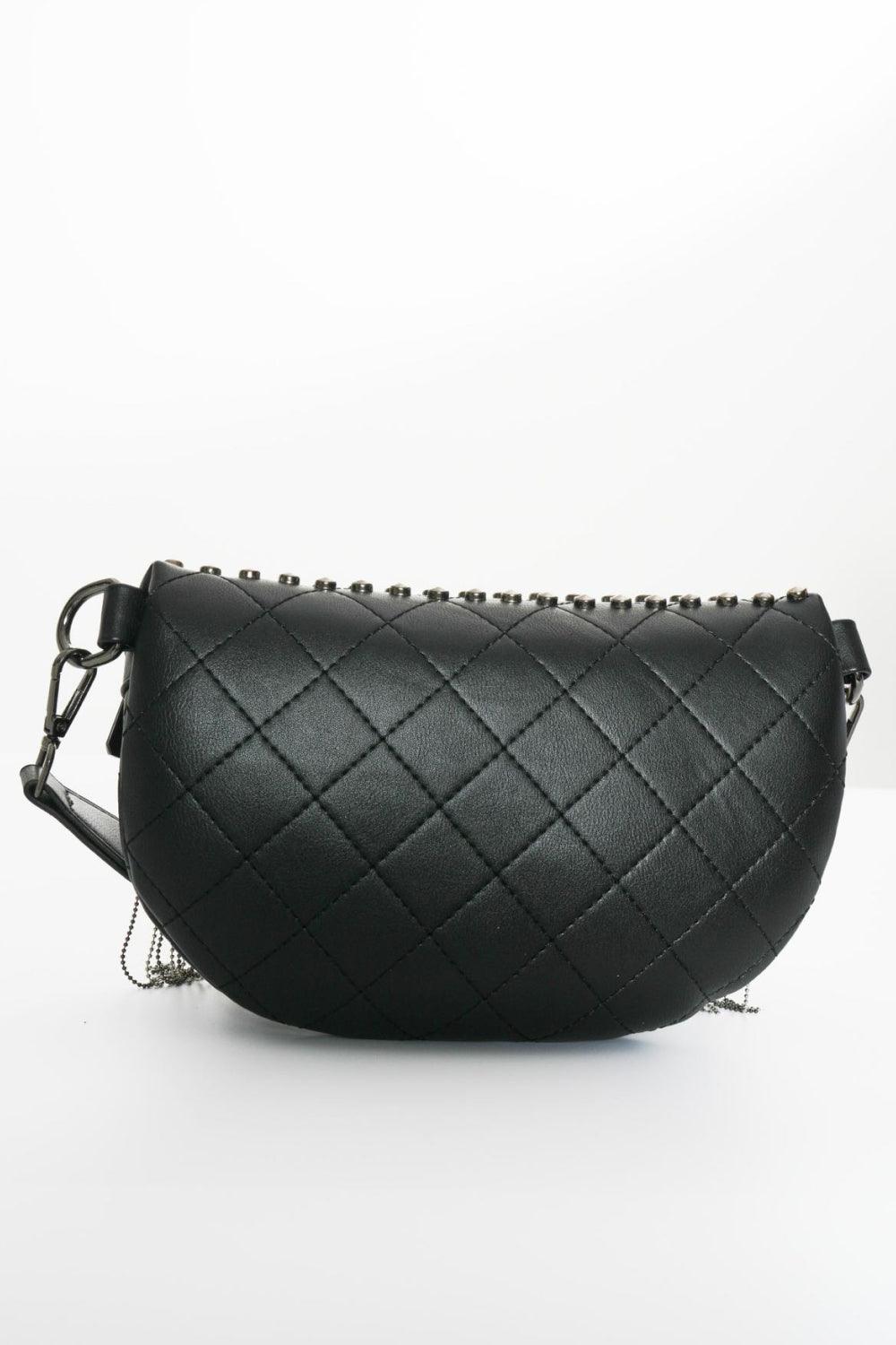 Adored PU Leather Studded Sling Bag with Fringes Carauana Store