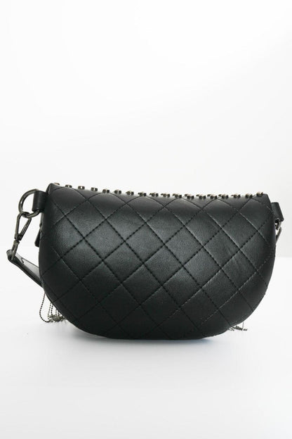 Adored PU Leather Studded Sling Bag with Fringes Carauana Store