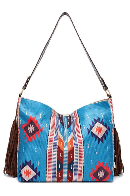 Geometric Canvas Tote Bag Carauana Store