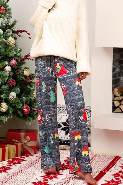 Christmas Straight Leg Pants Carauana Store