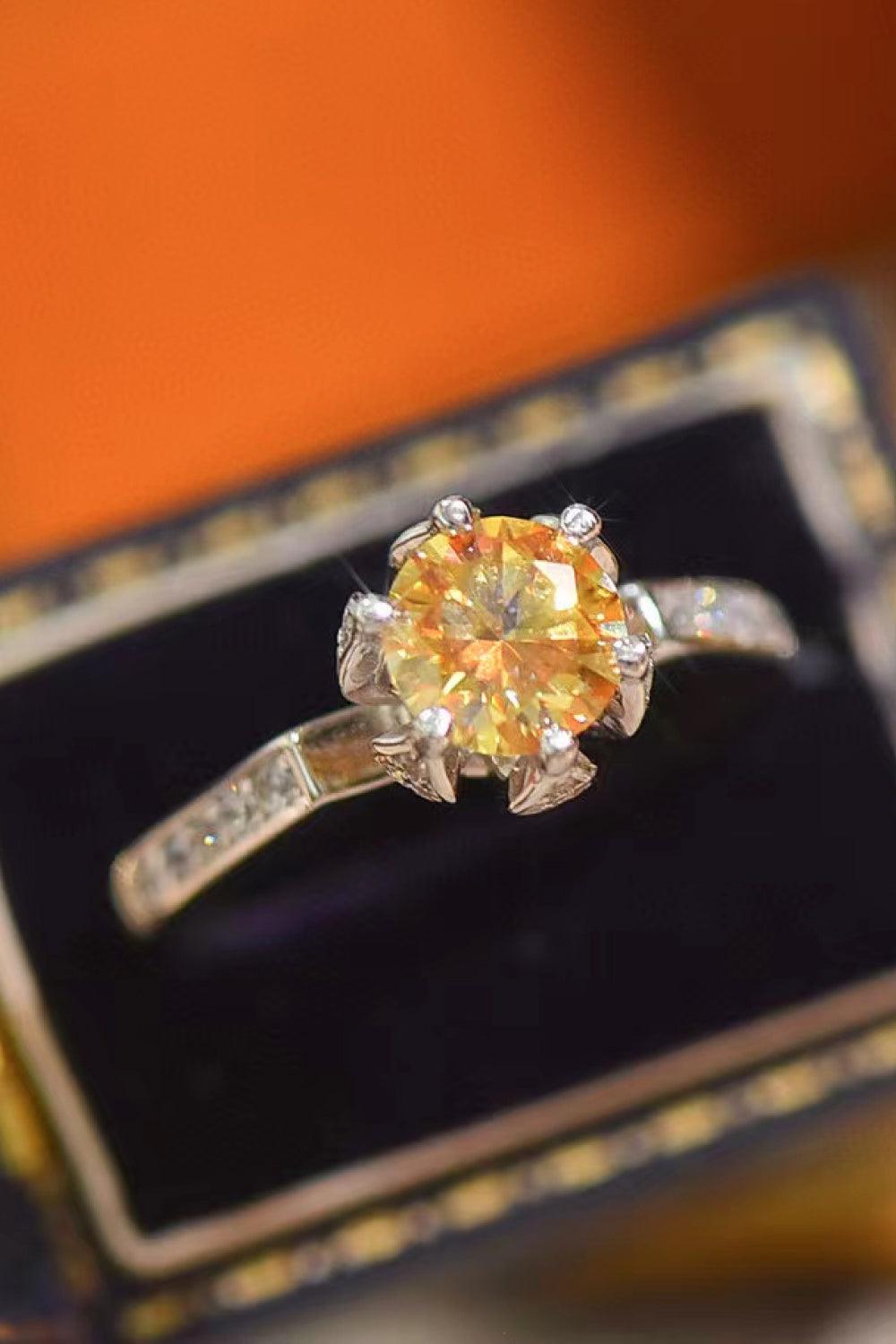 You'are My Lover 2 Carat Moissanite Ring Carauana Store