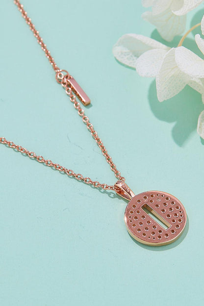 Moissanite A to J Pendant Necklace Carauana Store