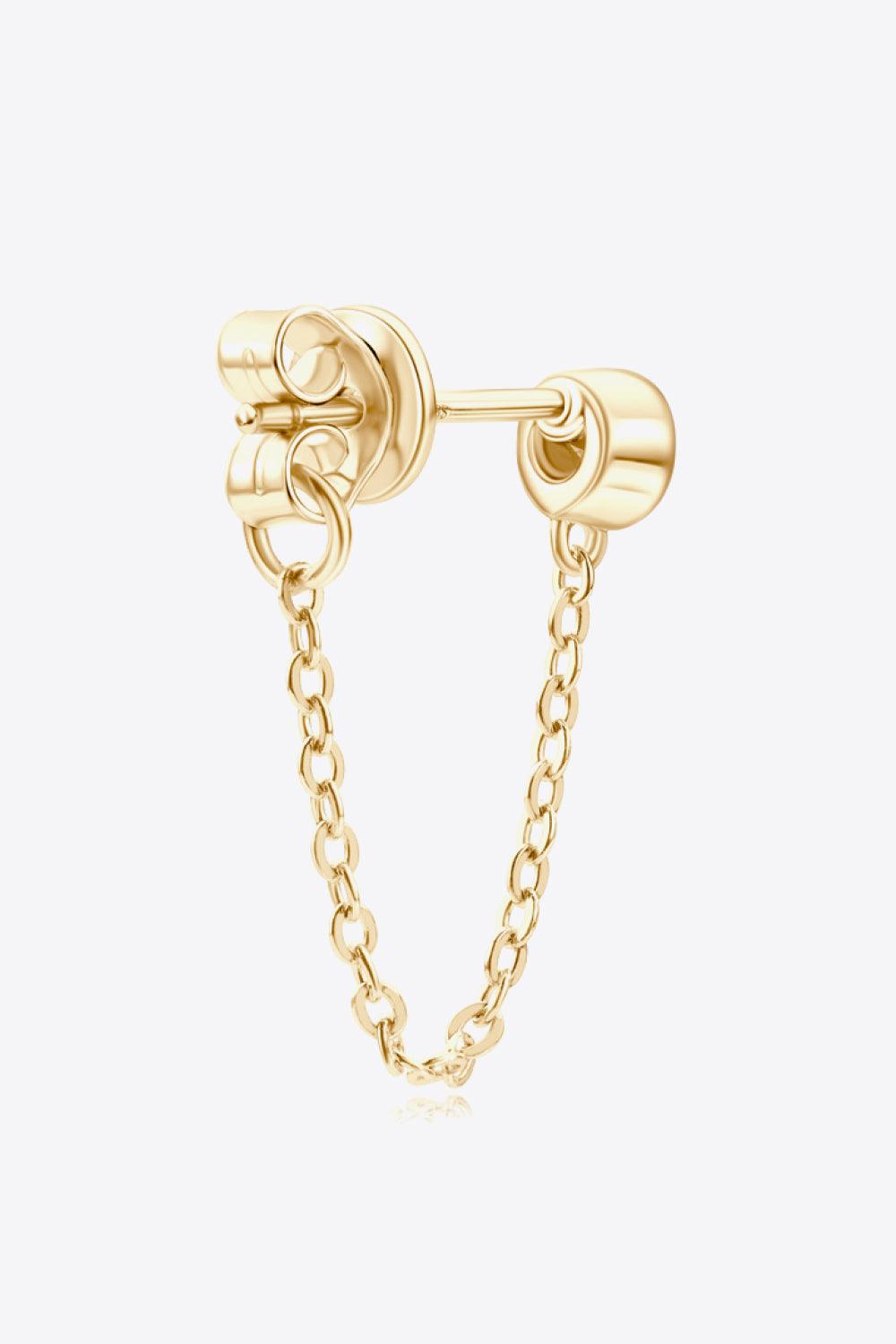 Inlaid Moissanite Chain Earrings Carauana Store