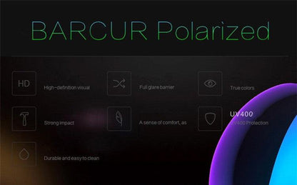 BARCUR Hot Black Goggle Male Sunglasses UV400 Carauana Store