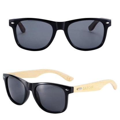 BARCUR Polarized Glasses Bamboo Wood Carauana Store