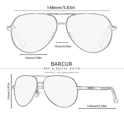 BARCUR Polarized Sunglasses Carauana Store