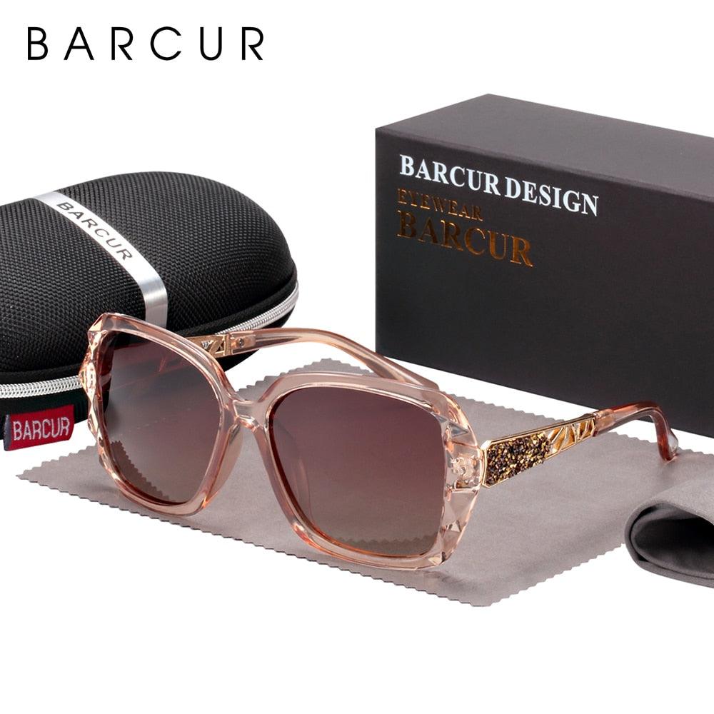 BARCUR Polarized Sunglasses UV400 Lady Fashion Gradient Carauana Store