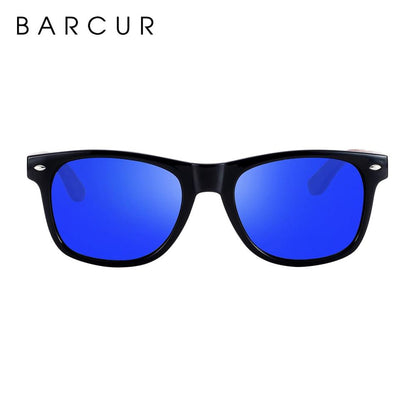 BARCUR Sunglasses Anti Blue Night Vision Mirror Free Wood Box Carauana Store