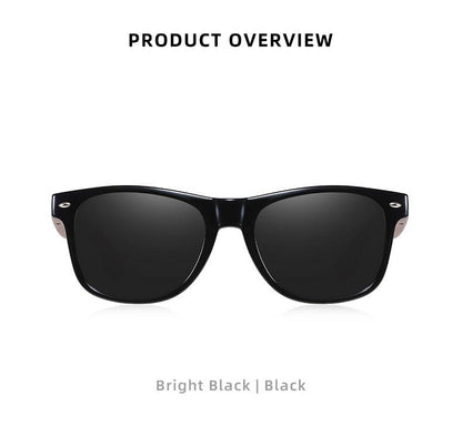 BARCUR Sunglasses Anti Blue Night Vision Mirror Free Wood Box Carauana Store