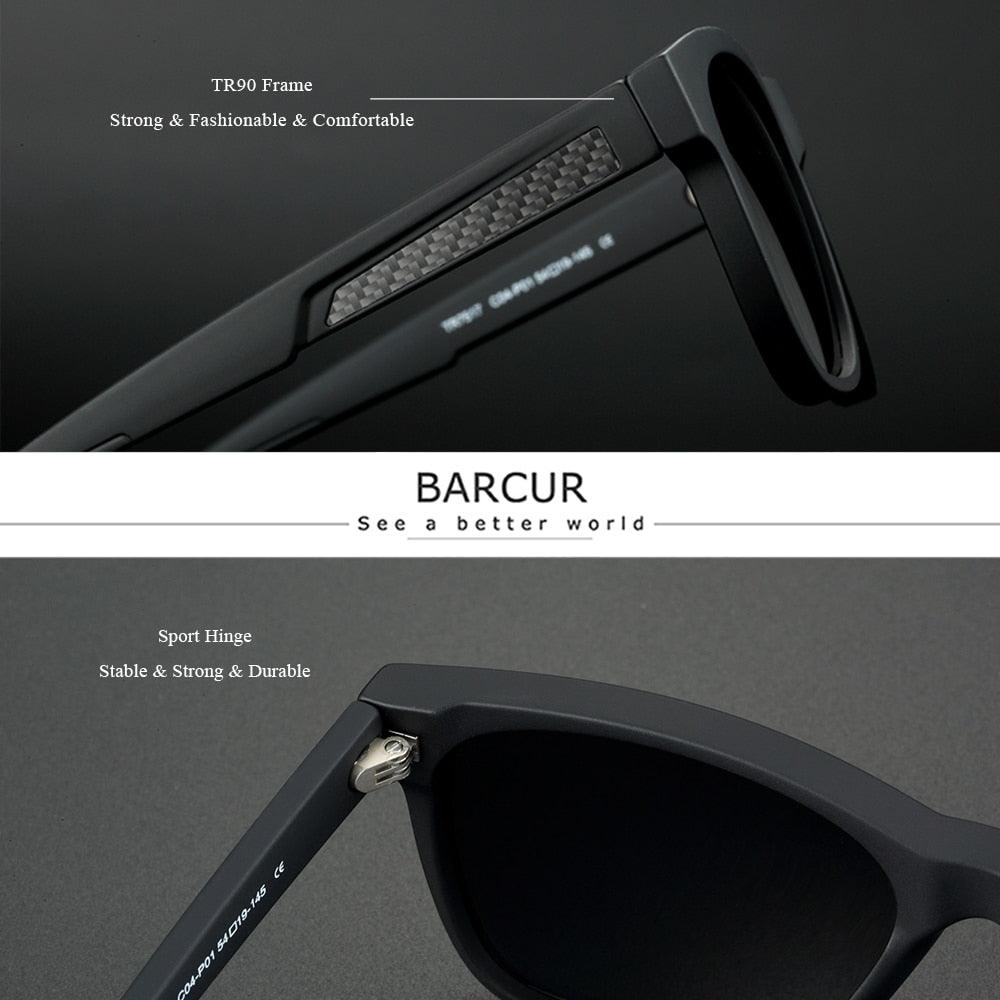 BARCUR Sunglasses Polarized Comfortable Oculos Carauana Store