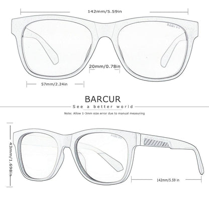 BARCUR Sunglasses Polarized Comfortable Oculos Carauana Store