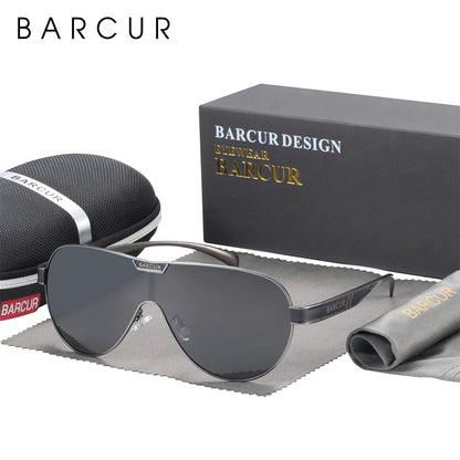 BARCUR Man Sunglasses for Men Polarized Sun Glasses For Women Eyeglasses Eyewear Accessory - CaRaUaNa Fashion