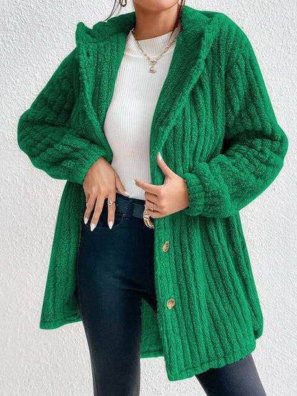 Button Down Hooded Coat Carauana Store