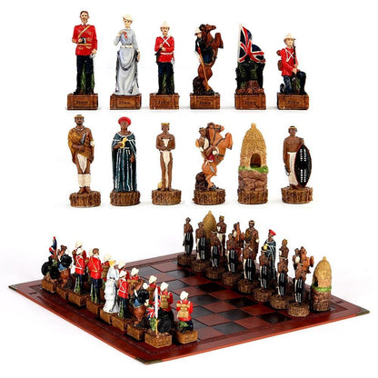 Chess Desktop Intelligence Game Movie Theme Toy Luxury Knight Hand-painted Carauana Store