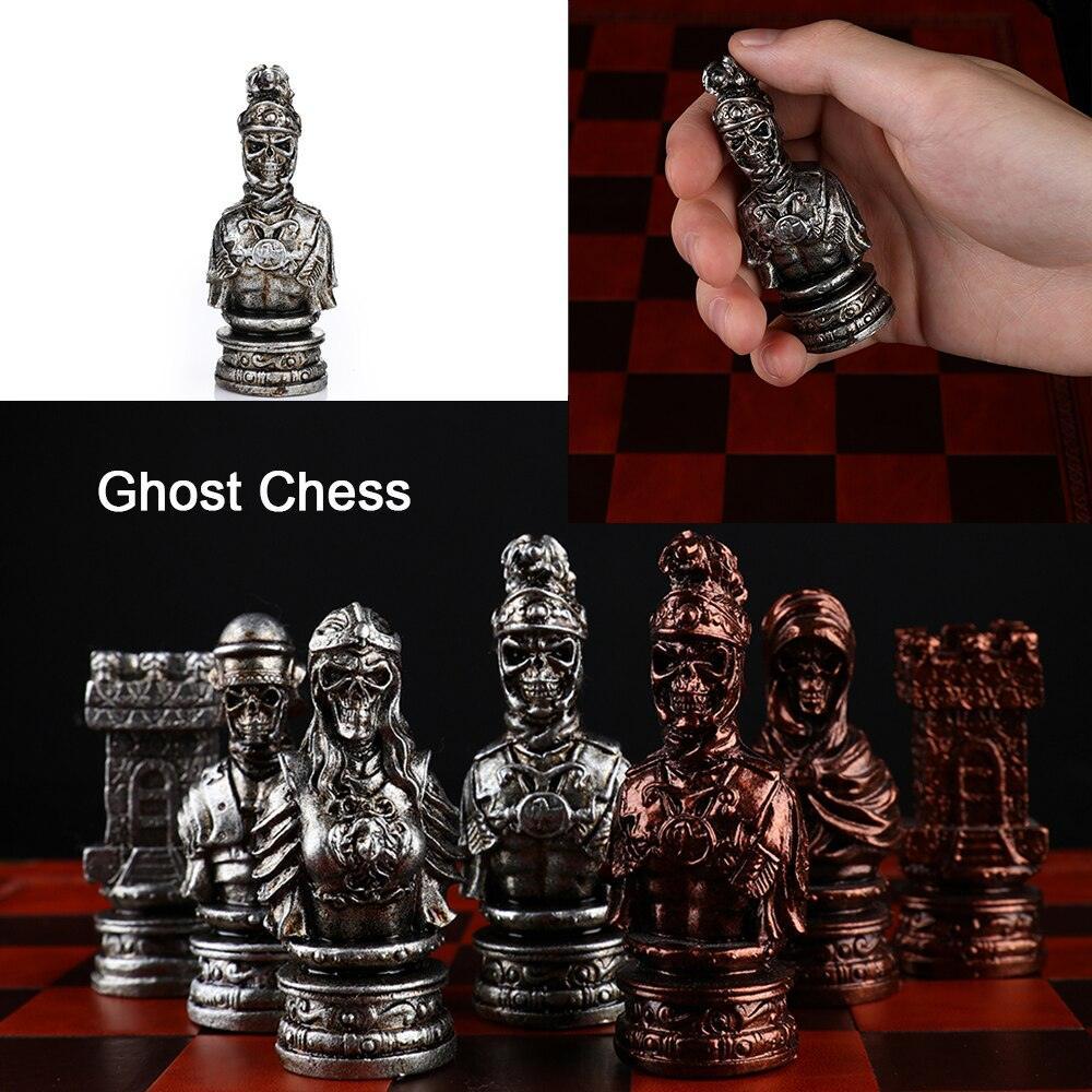 Chess Desktop Intelligence Game Movie Theme Toy Luxury Knight Hand-painted Carauana Store