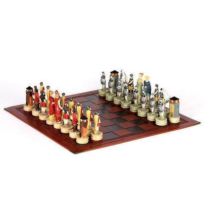 Chess Desktop Intelligence Game Movie Theme Toy Luxury Knight Hand-painted Carauana Store
