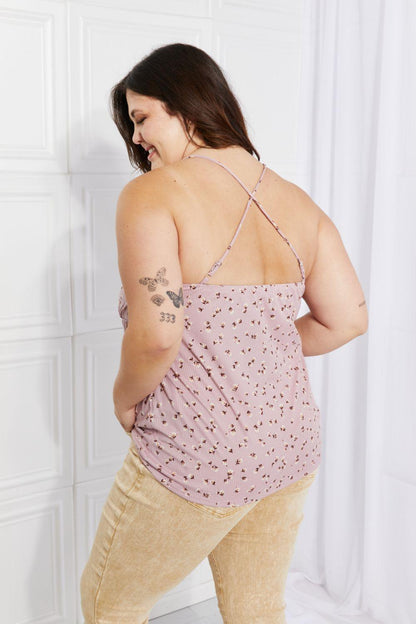Culture Code Full Size Taste of Spring Ruffle Sleeveless Top Carauana Store