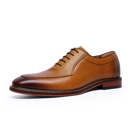Desai Men Dress Shoes Oxfords Genuine Leather Italian Formal Shoes Carauana Store