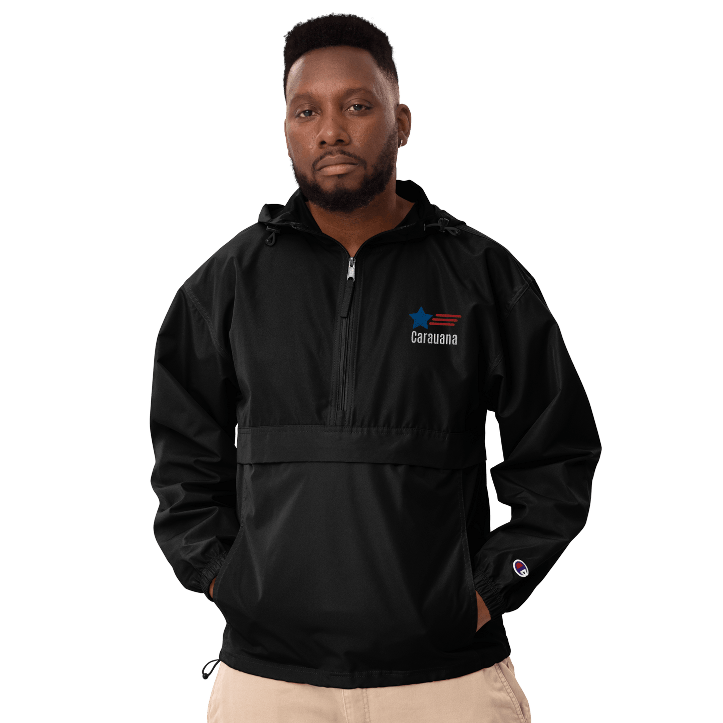 Embroidered Champion Packable Jacket Carauana Store