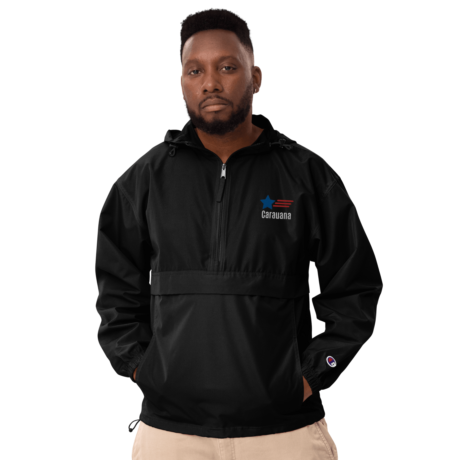 Embroidered Champion Packable Jacket Carauana Store