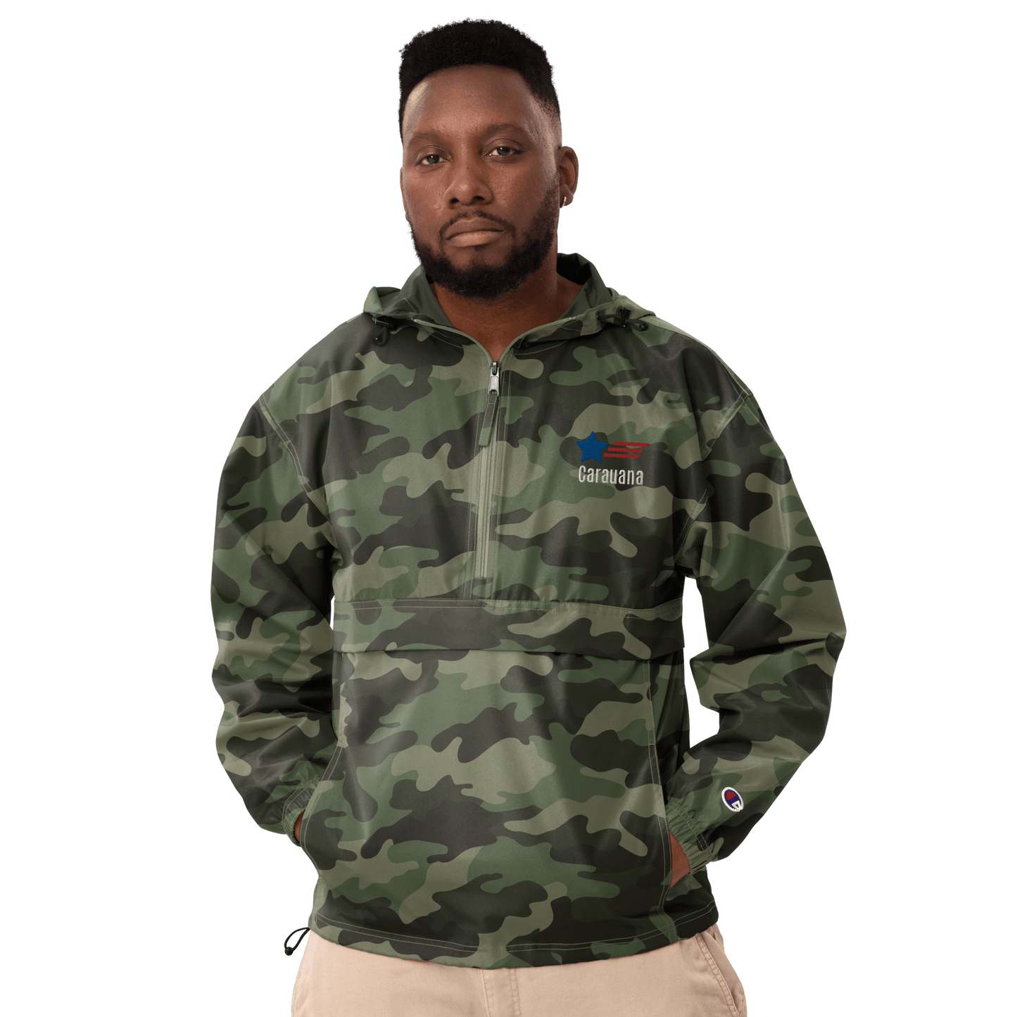 Embroidered Champion Packable Jacket Carauana Store