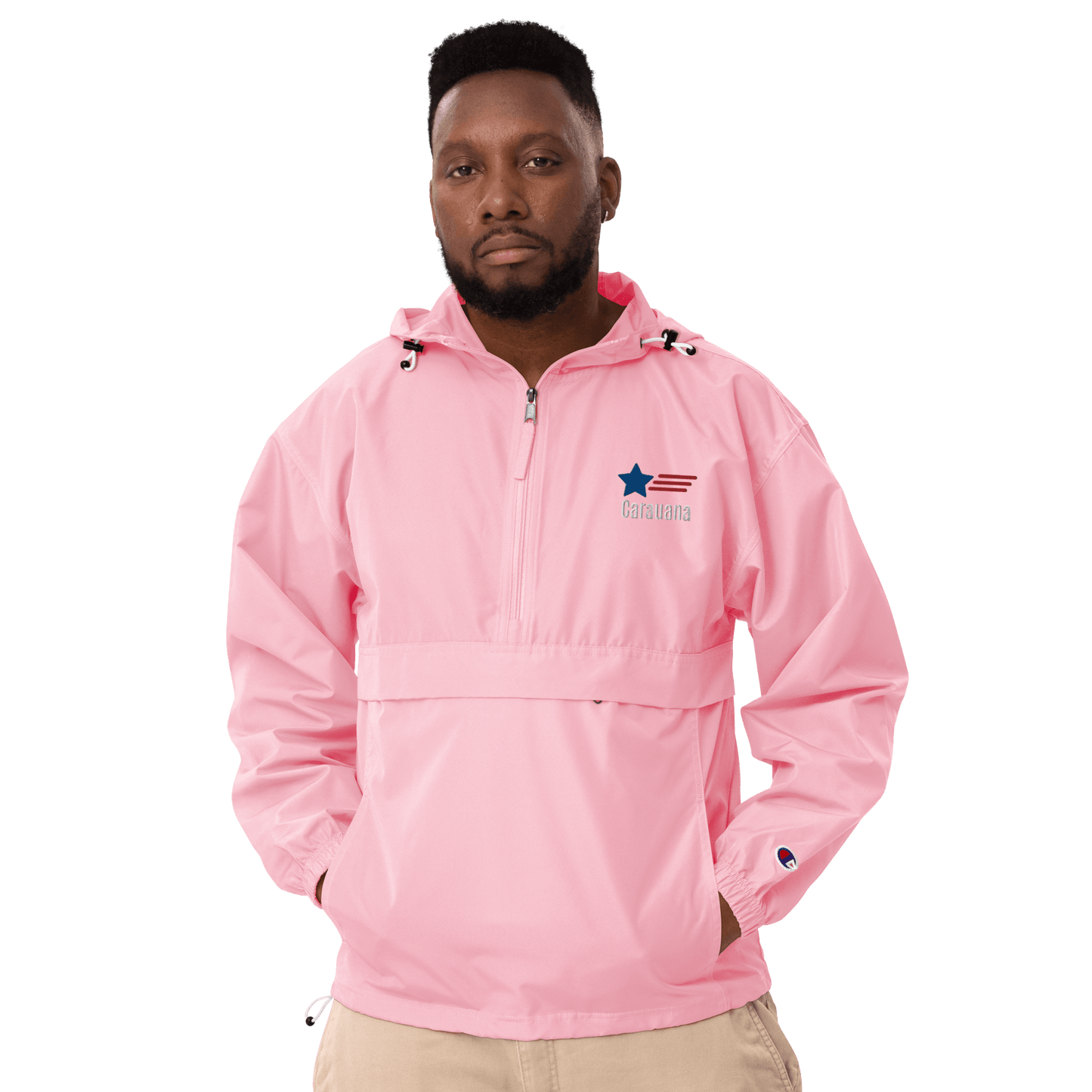 Embroidered Champion Packable Jacket Carauana Store