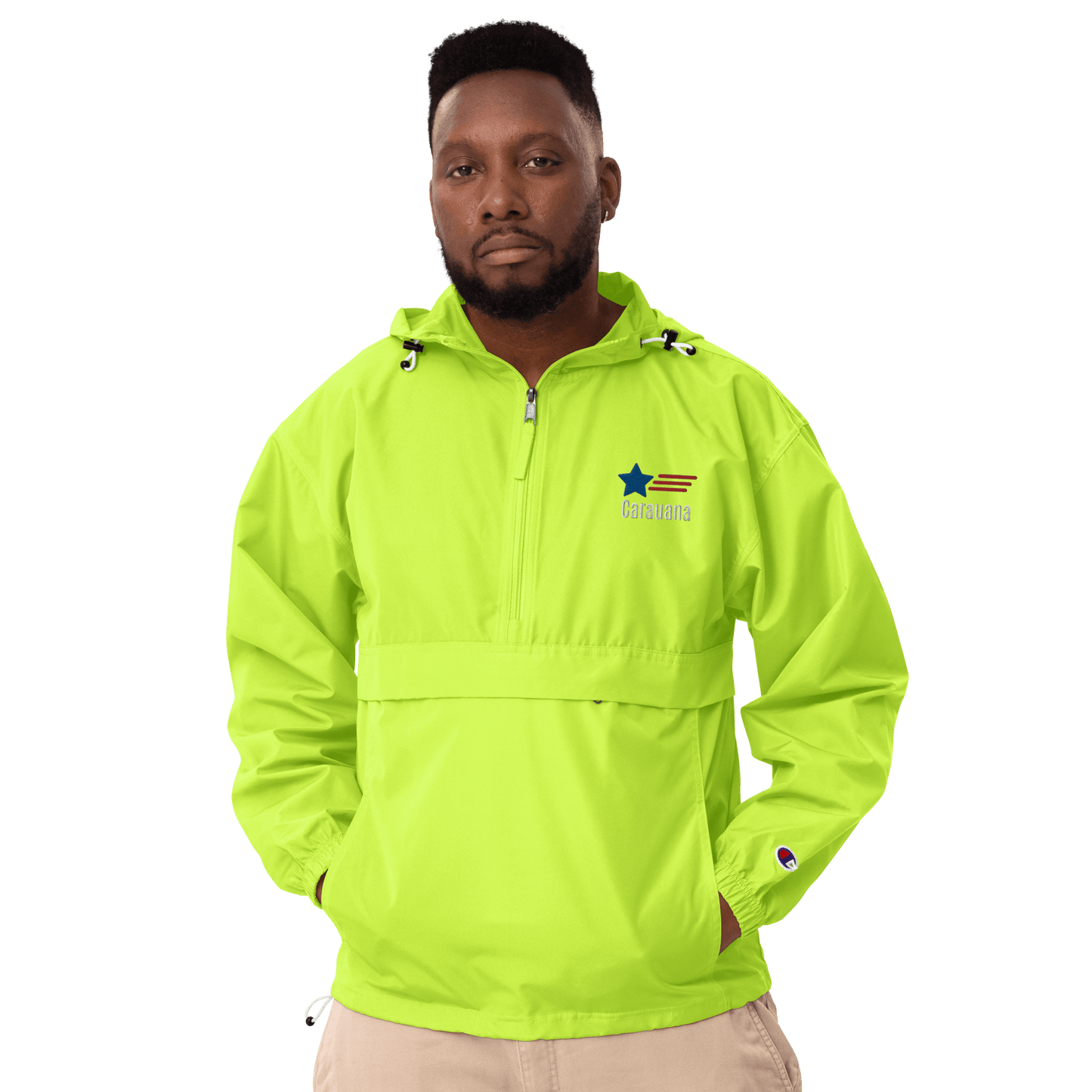 Embroidered Champion Packable Jacket Carauana Store