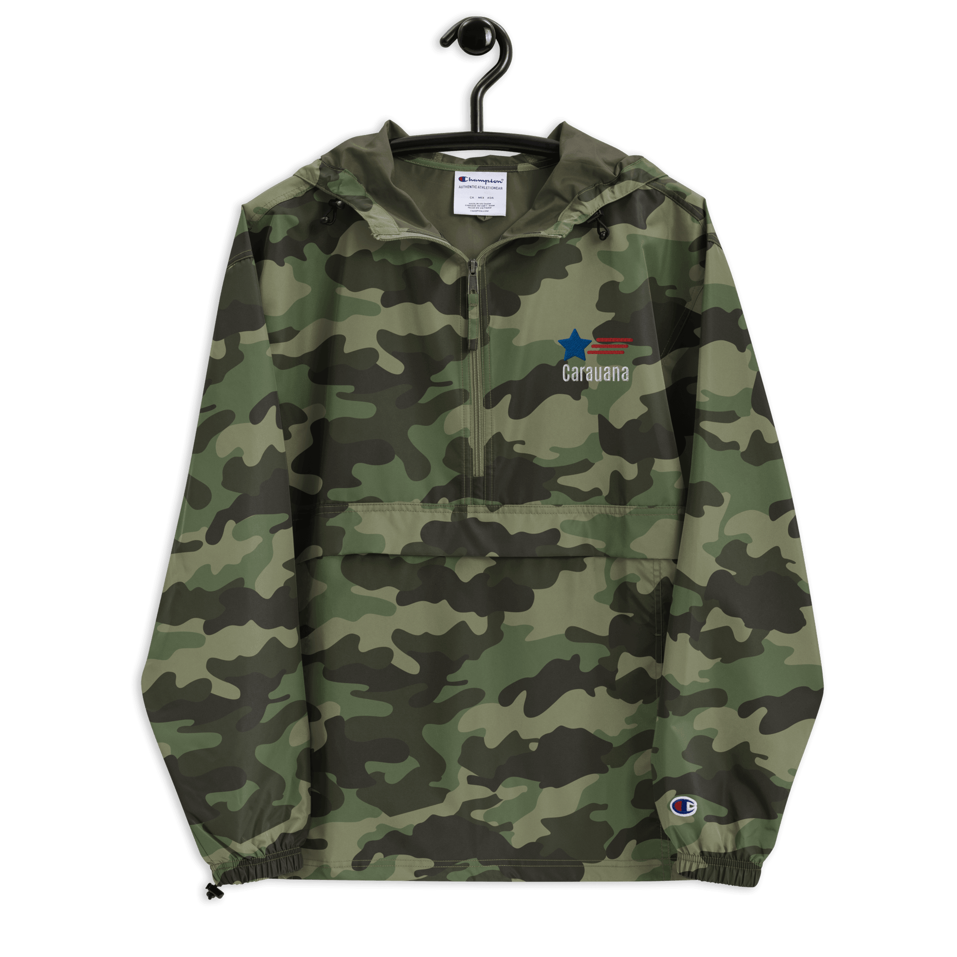 Embroidered Champion Packable Jacket Carauana Store