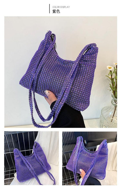 Fashion Rhinestone Shiny Handbag Evening Clutch Tote Bags Carauana Store