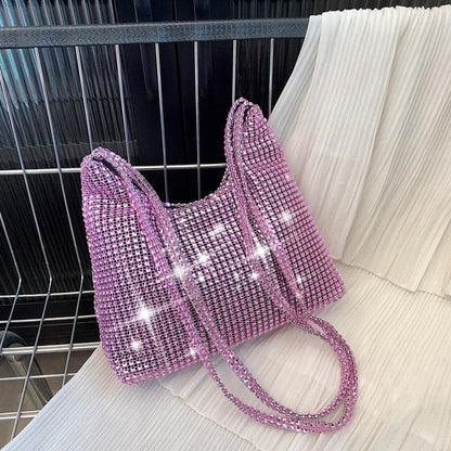 Fashion Rhinestone Shiny Handbag Evening Clutch Tote Bags Carauana Store