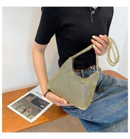 Fashion Rhinestone Shiny Handbag Evening Clutch Tote Bags Carauana Store