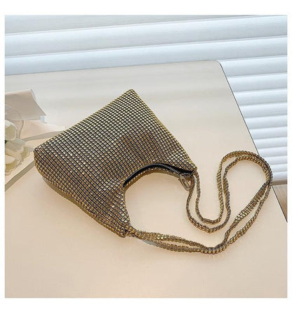 Fashion Rhinestone Shiny Handbag Evening Clutch Tote Bags Carauana Store