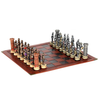 Historical Theme Resin Chess Figures 32 Painted Chess Game Gift Collection Carauana Store