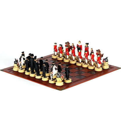 Historical Theme Resin Chess Figures 32 Painted Chess Game Gift Collection Carauana Store