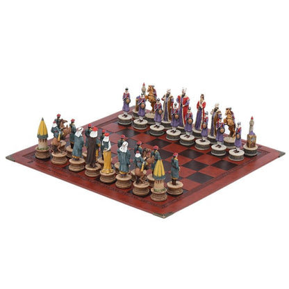Historical Theme Resin Chess Figures 32 Painted Chess Game Gift Collection Carauana Store
