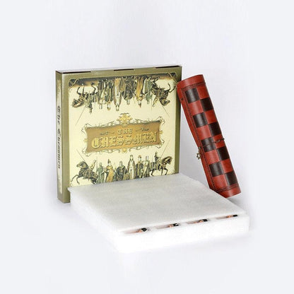 Historical Theme Resin Chess Figures 32 Painted Chess Game Gift Collection Carauana Store