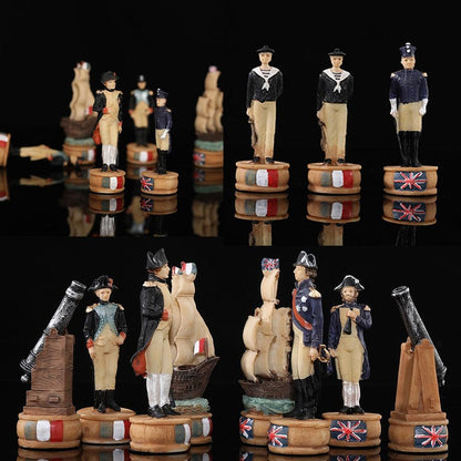 Historical Theme Resin Chess Figures 32 Painted Chess Game Gift Collection Carauana Store
